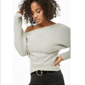 Knit Off-the-Shoulder Sweater